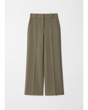 & Other Stories Straight Press-Crease Pants - Green