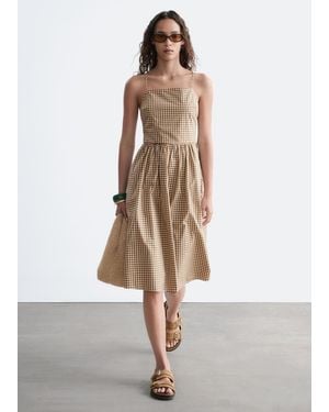 & Other Stories Cotton Midi Dress - White