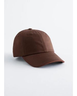 & Other Stories Cotton-Twill Baseball Cap - Brown
