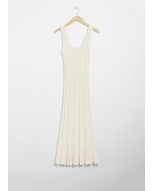 & Other Stories Slim Tank Midi Dress - White