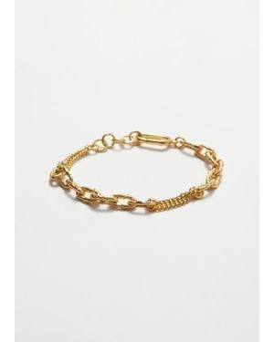 & Other Stories Chunky Sculpted-Link Bracelet - White