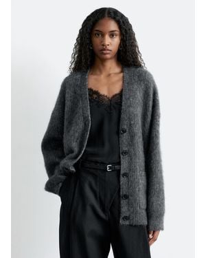 & Other Stories Oversized Mohair-Blend Cardigan - Black
