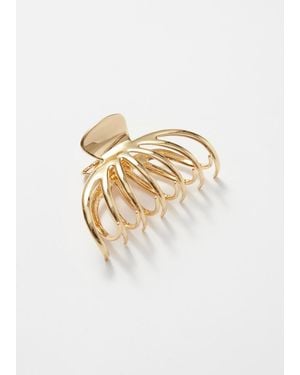 & Other Stories Metallic Hair Clip - White