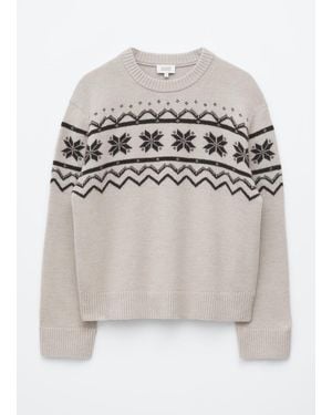 & Other Stories Wool-Cotton Jumper - Grey