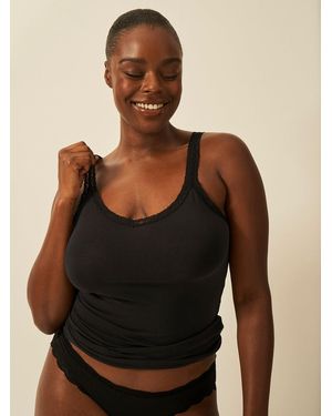 Stripe & Stare Lace Cami - Black