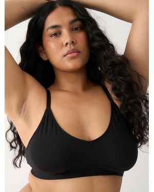 Stripe & Stare T-Shirt Bra - Black