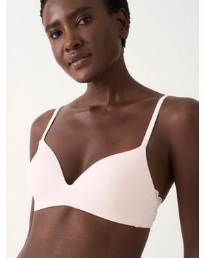 Stripe & Stare Smooth Demi Bra - Brown