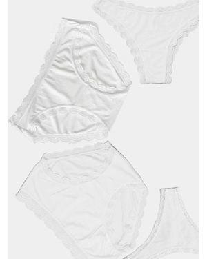 Stripe & Stare The Discovery Knicker Pack - White