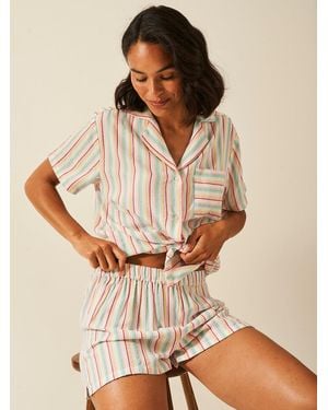 Stripe & Stare Seersucker Boxer Short - Natural