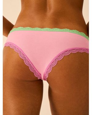 Stripe & Stare Brazilian Knicker - Purple