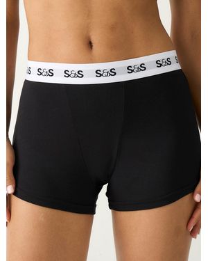 Stripe & Stare Boxer - Black