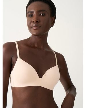 Stripe & Stare Smooth Demi Bra - Natural