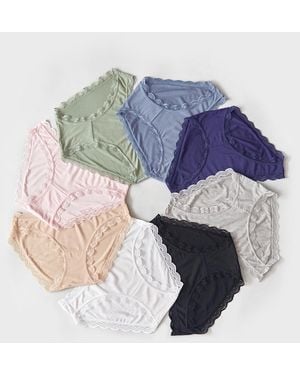 Stripe & Stare Ultimate Basics TENCEL™ Knicker Pack - Blue