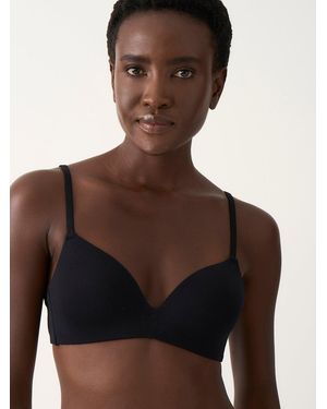 Stripe & Stare Smooth Demi Bra - Brown
