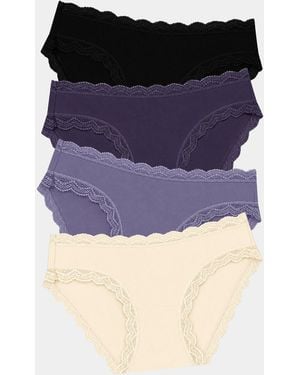 Stripe & Stare The Original Knicker Four Pack - Blue