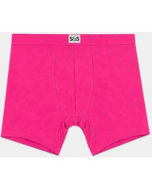 Stripe & Stare Boxer - Pink