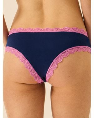 Stripe & Stare Brazilian Knicker - Blue