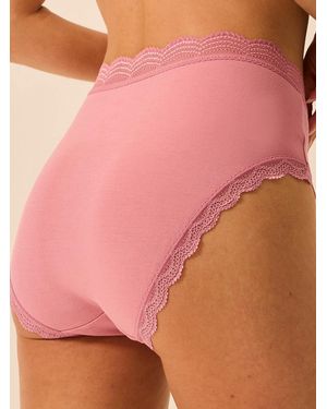 Stripe & Stare High Rise Knicker - Pink