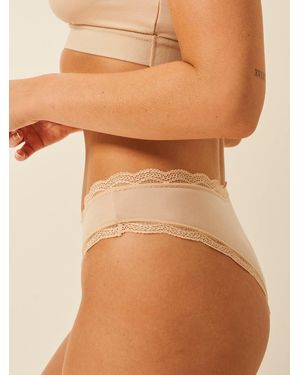 Stripe & Stare Brazilian Knicker - Brown