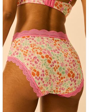 Stripe & Stare High Rise Knicker - Orange