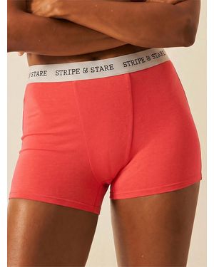 Stripe & Stare Boxer - Red