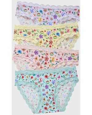 Stripe & Stare The Original Knicker Four Pack - Blue