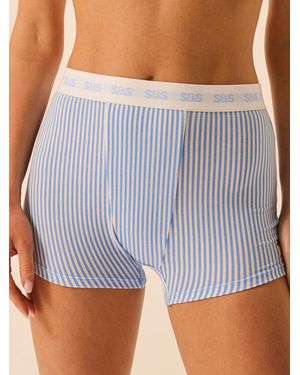 Stripe & Stare Boxer - Blue