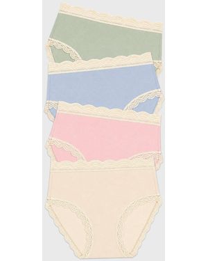 Stripe & Stare High Rise Knicker Four Pack - Multicolour