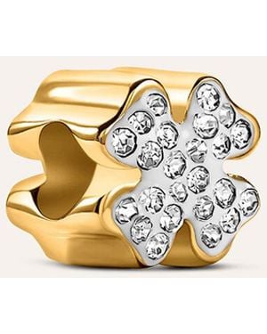 Stroili Bead Essential Code Acciaio Dorato Cristallo - Metallizzato