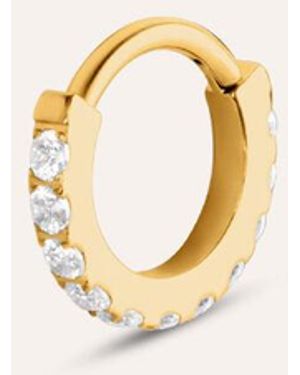 Stroili Piercing Orecchio Radiance Titanio ASTM F316 Dorato Cubic Zirconia - Metallizzato