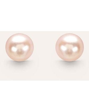 Stroili Orecchini Lobo Mon Petit Oro Bianco Perla D'Acqua Dolce - Rosa