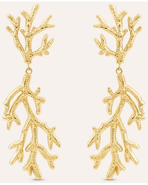 Stroili Orecchini Pendenti Corallo Radiance Acciaio Dorato - Metallizzato