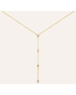 Stroili Collana Punto Luce Silver Glow Argento Dorato Cubic Zirconia - Neutro
