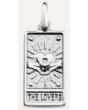 Stroili Pendente Tarocchi Carta Degli Innamorati Love Beats Argento Rodiato - Bianco