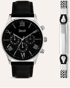 Stroili Set Orologio Al Quarzo Innsbruck con Bracciale - Nero
