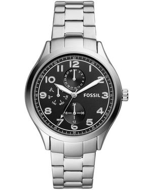 Fossil Orologio Al Quarzo Wylie Multifuction Bq2484 - Metallizzato
