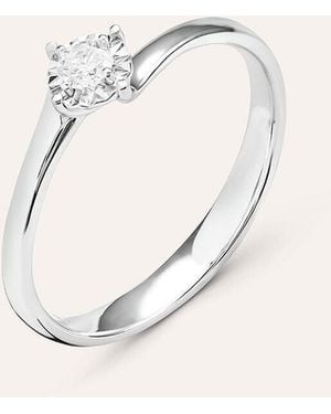 Stroili Anello Solitario Diamotion Oro Bianco Diamante - Neutro