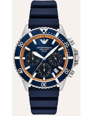 Emporio Armani Orologio Solare World Explorer Ar11696 - Blu