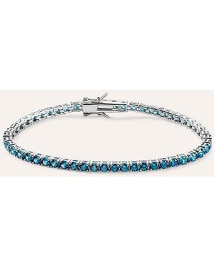 Stroili Bracciale Tennis Silver Rainbow Argento Rodiato Cubic Zirconia - Metallizzato