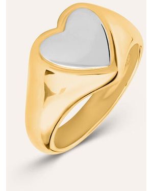 Stroili Anello Chevalier Radiance Acciaio Bicolore - Metallizzato