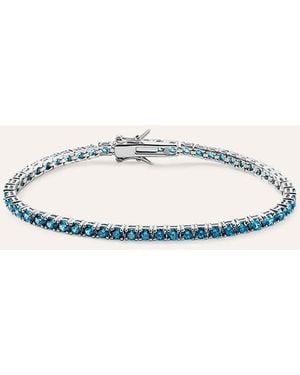 Stroili Bracciale Tennis Silver Rainbow Argento Rodiato Cubic Zirconia - Metallizzato