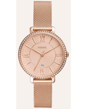 Fossil Orologio Analogico Quarzo Donna con Cinturino in Acciaio Inox ES4628 - Rosa