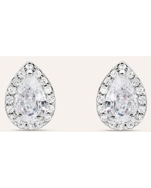 Stroili Orecchini Lobo Silver Elegance Argento Cubic Zirconia - Bianco