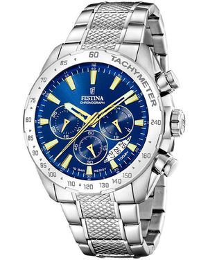 Festina Orologio Al Quarzo Timeless Chronograph F20668/2 - Metallizzato
