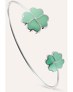 Stroili Bangle Lady Sweet Acciaio Quadrifoglio - Verde