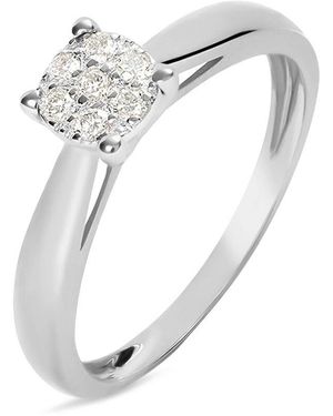 Stroili Anello Solitario Sophia Oro Bianco Diamante - Metallizzato
