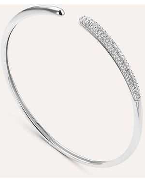 Stroili Bangle Silver Shine Argento Rodiato Cubic Zirconia - Neutro