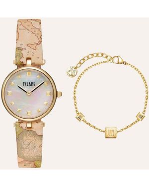 Alviero Martini Set Orologio Al Quarzo Colonia Ac00580010101s01 - Metallizzato