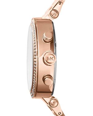 Michael Kors Orologio Cronografo Parker quadrante rose gold MK5896 - Metallizzato