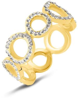 Stroili Anello Fascia Christelle Oro Giallo Cristallo - Metallizzato